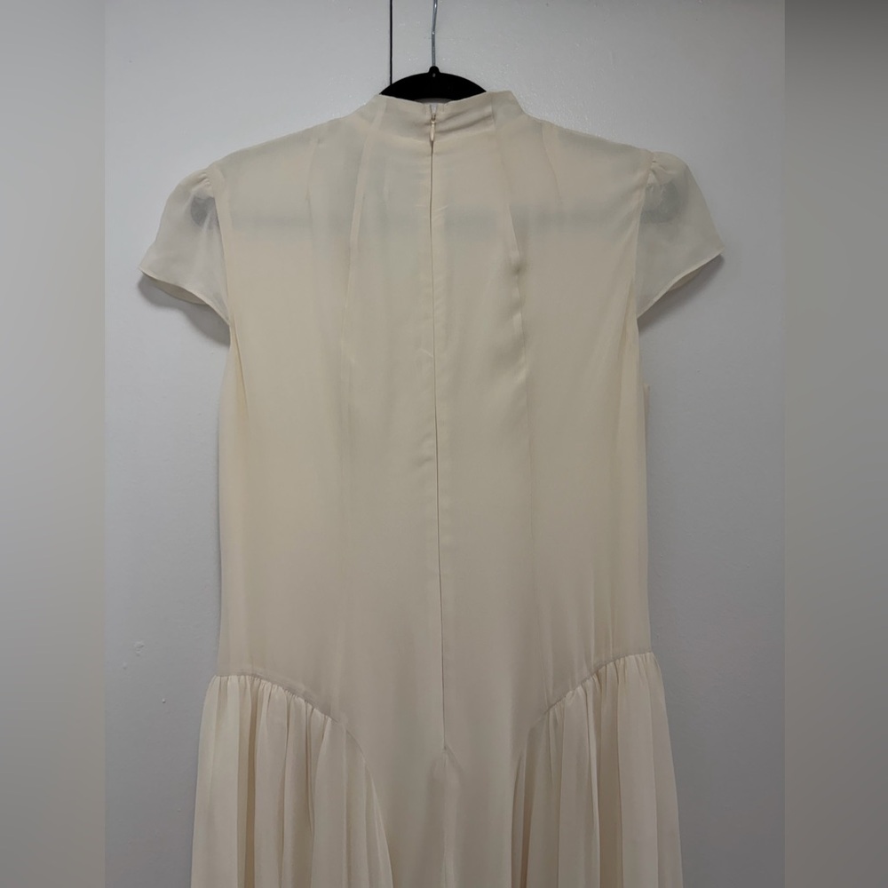 NEW Reformation Maven Dress Fior Di Latte Ivory Cream Bridal High Neck 10 - Picture 14 of 16